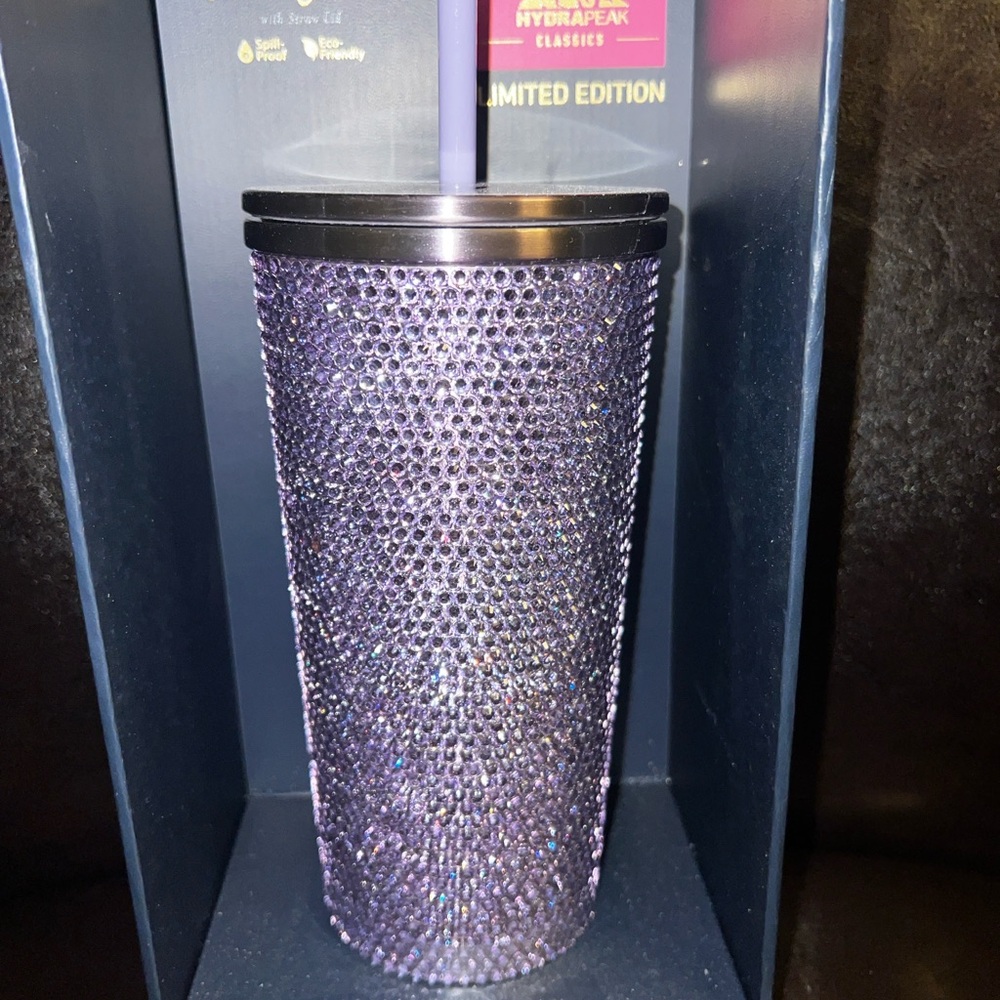 HYDRAPEAK Journey 25 Oz Purple Bling Rhinestone Tumbler Limited Edition